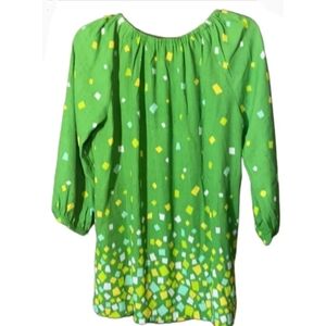 Bob Mackie Wearable Art Peasant Top Size Medium